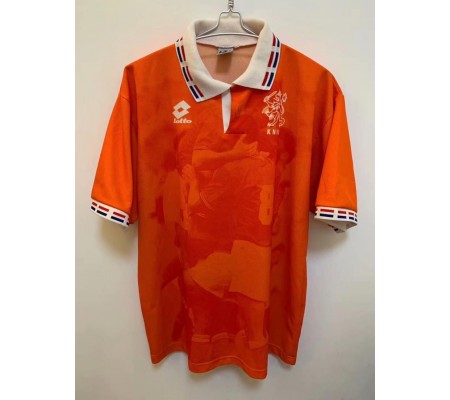 Netherlands 1996 Home Orange Soccer Jersey